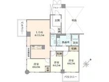【東京都/八王子市別所】蓮生寺公園通り三番街 5号棟 間取り図