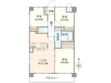 【東京都/日野市万願寺】エスペランサ高幡不動 間取り図