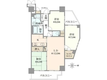 【東京都/立川市曙町】ベルシャトゥ立川 間取り図