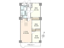 【東京都/八王子市台町】パレ・ドール西八王子 間取り図