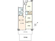 【東京都/八王子市散田町】ヴィルヌーブ西八王子 間取り図