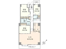 【東京都/八王子市散田町】ライオンズマンション西八王子駅前 間取り図