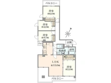 【東京都/八王子市松が谷】コープタウン松が谷 1号棟 間取り図