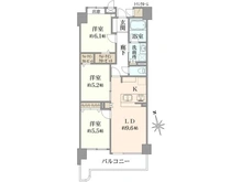 【東京都/東大和市立野】エストヴォーレ上北台 間取り図