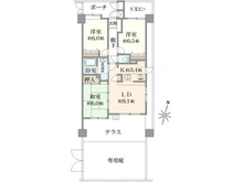【東京都/東大和市立野】ラング・マンション玉川上水 間取り図