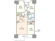 【東京都/八王子市八日町】ルネ八王子トレーシア 間取り図