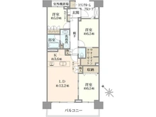 【東京都/東大和市桜が丘】グランドメゾン玉川上水センタースクエア 間取り図
