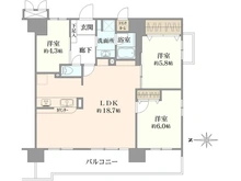 【東京都/八王子市本町】ガーデンホーム八王子 間取り図