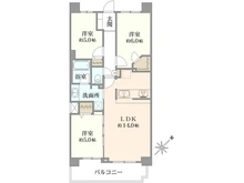 【東京都/立川市富士見町】ランドシティ立川多摩川テラスガーデンコート 間取り図