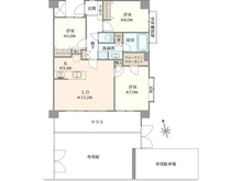 【東京都/立川市若葉町】ダイアパレス立川若葉町 間取り図
