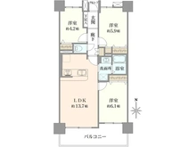 【東京都/日野市旭が丘】グリーンコーポ豊田 間取り図