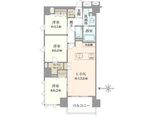 【東京都/八王子市旭町】クリオレジダンス八王子ザ・マークス 間取り図