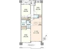 【東京都/八王子市堀之内】アンビシャスパーク京王堀之内 間取り図