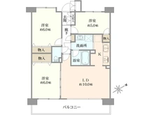 【東京都/立川市上砂町】クリオ武蔵砂川壱番館 間取り図