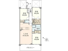 【東京都/日野市三沢】クレストフォルム高幡不動サウスコート 間取り図