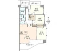 【東京都/立川市錦町】日神パレステージ立川第2 間取り図