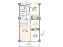 【東京都/八王子市台町】パレ・ドール西八王子 間取り図