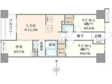 【東京都/八王子市八日町】プレシス八王子レグリオ 間取り図