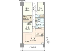 【東京都/八王子市八日町】パークホームズ八王子 間取り図