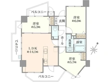 【東京都/立川市錦町】マイキャッスル立川エクセレントステージ 間取り図