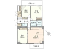 【東京都/八王子市並木町】コスモ八王子並木町 間取り図