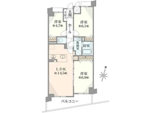 【東京都/八王子市並木町】ファミール八王子並木町 間取り図