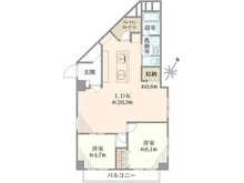 【東京都/八王子市散田町】西八王子ハイツ B号棟 間取り図