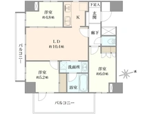 【東京都/八王子市八日町】プレシャスハーモニー八王子 間取り図