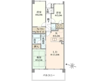 【東京都/青梅市東青梅】アイディーコート東青梅 間取り図