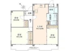 【東京都/立川市錦町】サンハイム立川 間取り図