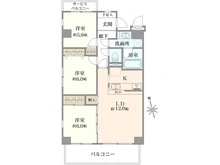 【東京都/昭島市玉川町】ダイアパレス昭島中神坂 間取り図