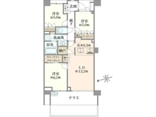 【東京都/日野市万願寺】グランドメゾン日野万願寺 間取り図