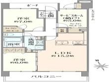 【東京都/八王子市横山町】マクシスタワーズアーバンデュオ 間取り図