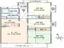 【東京都/昭島市昭和町】ビューネ昭島 間取り図