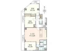 【東京都/北区豊島】サンリーフ王子 間取り図