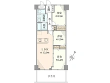 【東京都/北区岸町】インペリアル王子 間取り図
