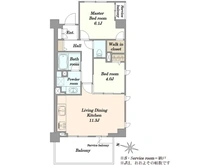 【東京都/文京区本駒込】ルネ文京白山 間取り図