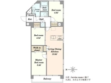 【東京都/北区東十条】ワコー東十条ハイツ 間取り図