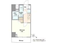 【東京都/文京区本駒込】GENOVIA駒込駅IIgreen veil 間取り図