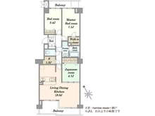 【埼玉県/ふじみ野市西】アイムふじみ野 東参弐番館 間取り図