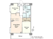 【東京都/北区王子】リーフハイツ王子II 間取り図