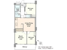 【東京都/板橋区前野町】シャルム見次公園 間取り図