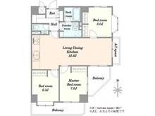 【東京都/板橋区大和町】板橋本町サニーハイツ 間取り図