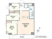 【東京都/豊島区上池袋】ソネット上池袋 間取り図