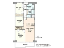 【東京都/荒川区西尾久】田端スカイハイツ 間取り図