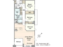 【東京都/豊島区巣鴨】グランヴェール六義園 間取り図