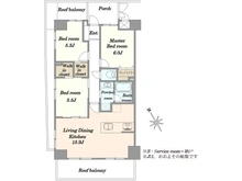 【東京都/北区滝野川】アルス西巣鴨 間取り図