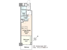 【東京都/北区中里】藤和シティホームズ駒込駅前 間取り図