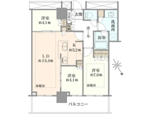 【東京都/北区上十条】ザ・タワー十条 間取り図