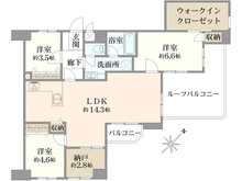 【東京都/北区滝野川】コスモ西巣鴨 間取り図